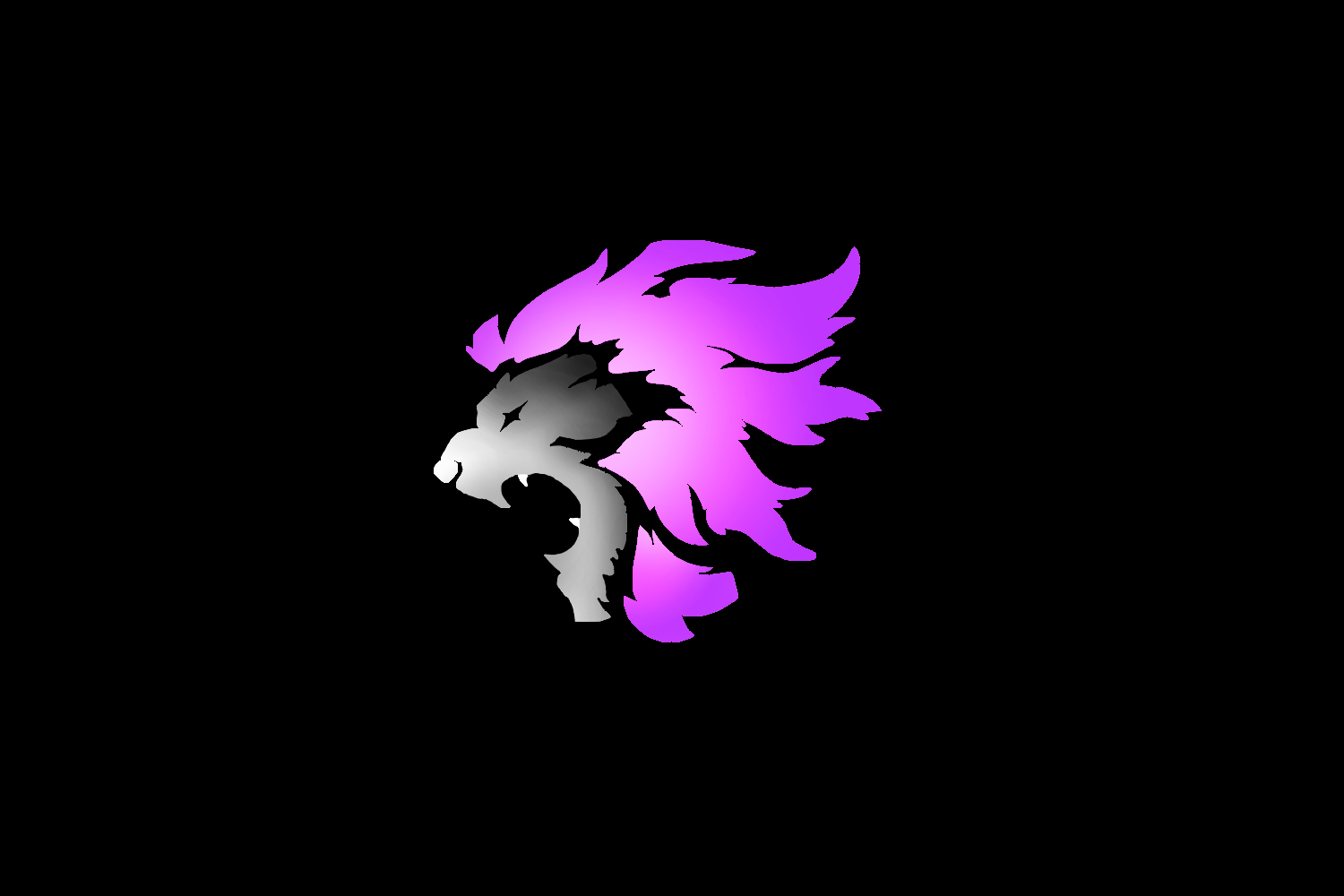 Purple Lion Head Gaming Wallpaper 4K in high resolution 4k. Features: animal.
