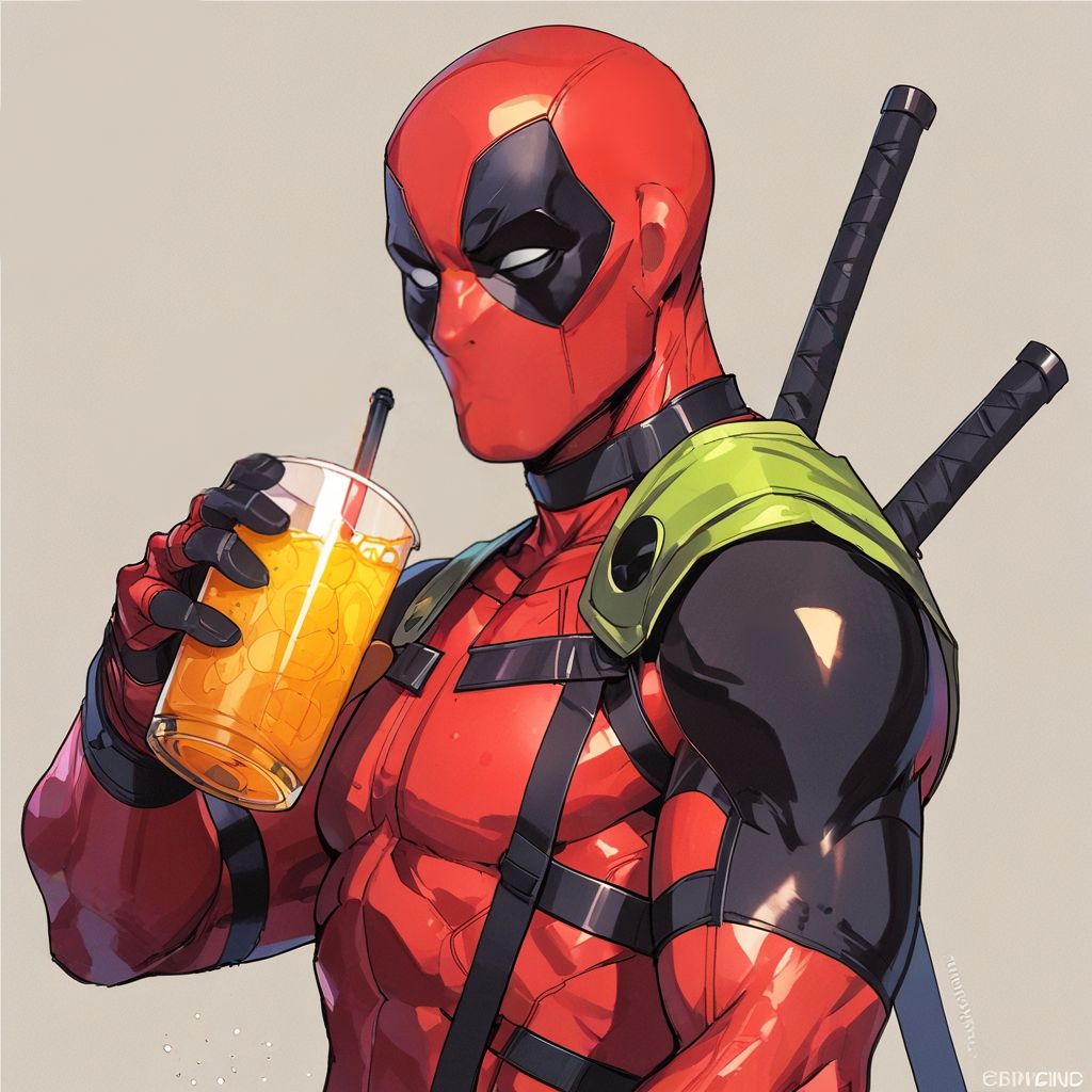 Deadpool Cool Art Wallpaper 4K for Desktop in high resolution 4k. Features: marvel.