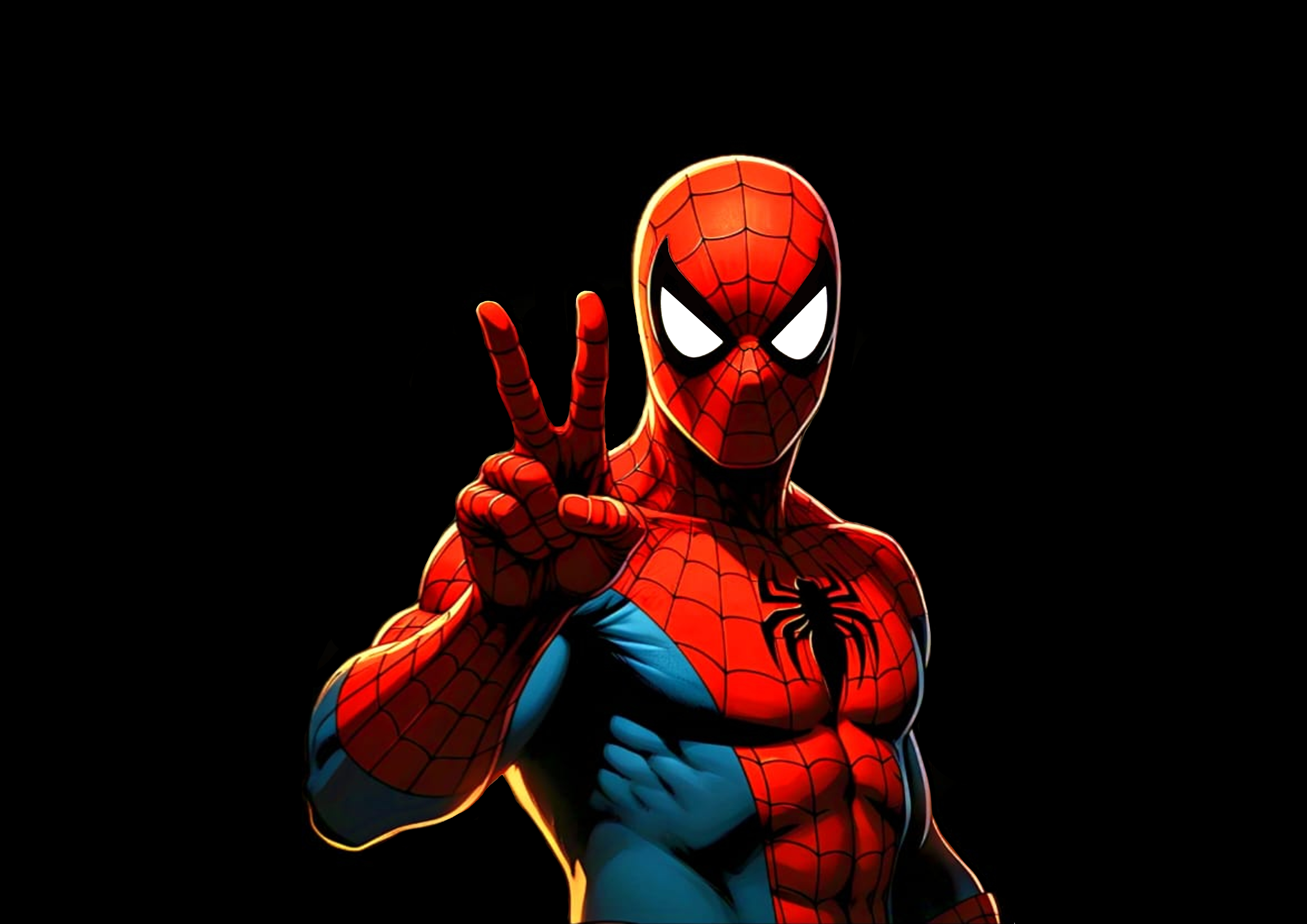 Spider-Man Dark Background Superhero Wallpaper in high resolution 4k. Features: marvel.