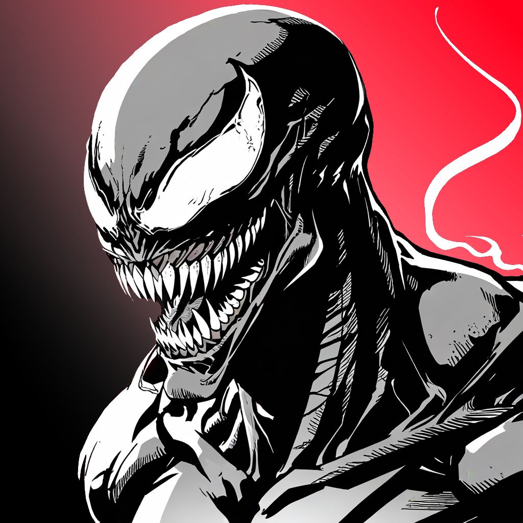 Venom Red Neon Aesthetic Wallpaper 4K in high resolution 4k. Features: marvel.