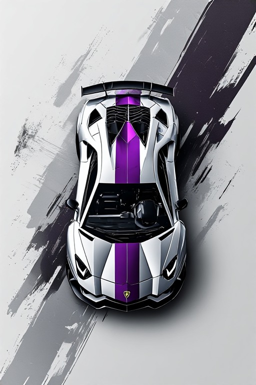 Lamborghini Aventador SVJ Purple Wallpaper HD in high resolution 4k. Features: car.